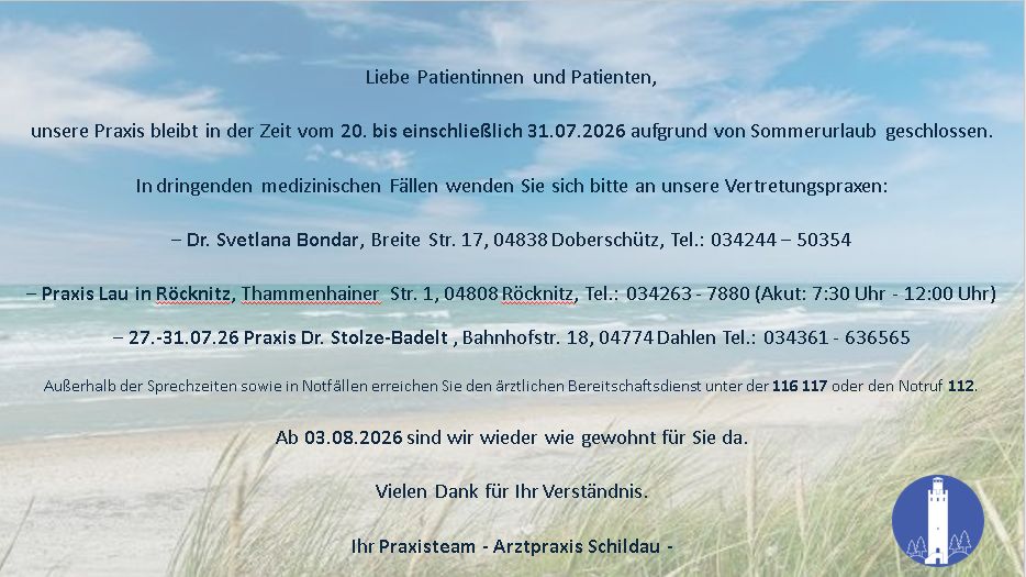 Urlaubsankündigung